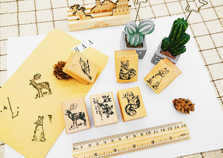 Animals Rubber Stamps