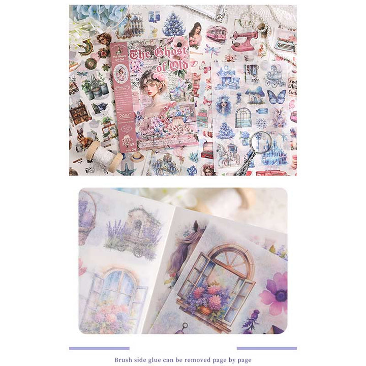 Old Dream Return Series Sticker Book For DIY Journal Decor