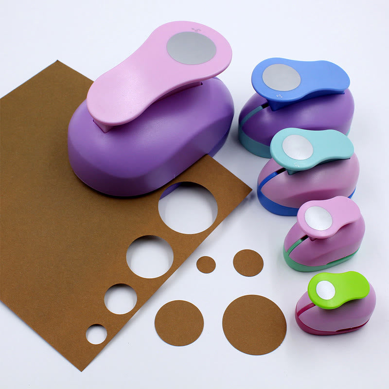 Mini Round Shape Hole Punch For Kids Paper Crafting