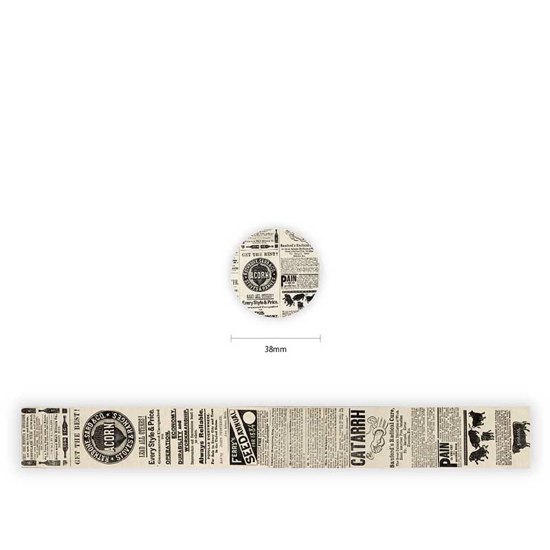 Old Newspaper New Article Series Washi Tape Decorative Scrapbook Tape