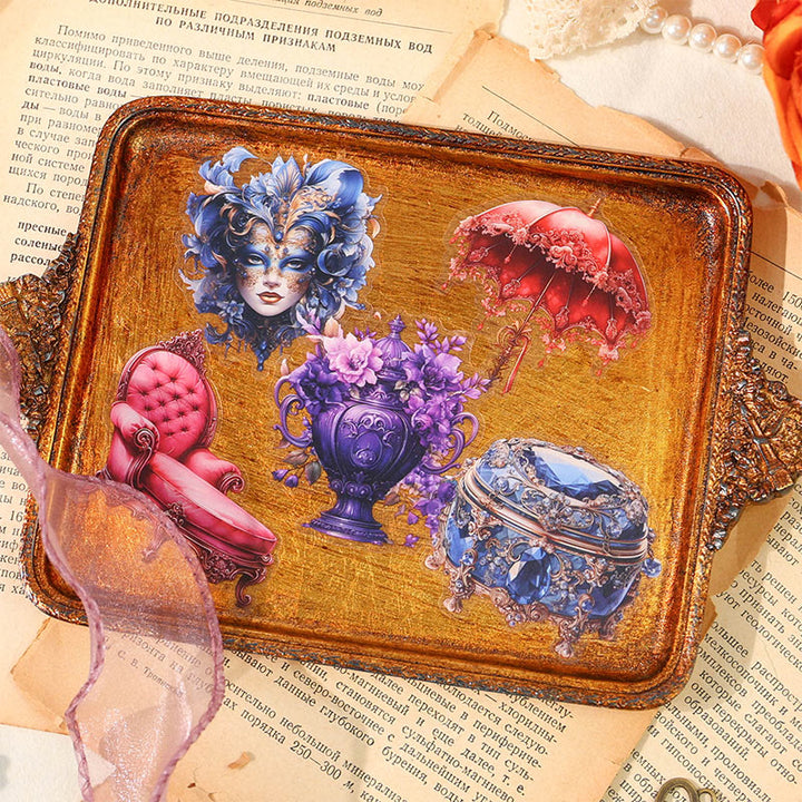 Baroque Ball Series PET Sticker For DIY Journal Decor