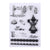 Clear Silicone Stamps Vintage Plants Animals Number & Alphabet Pattern Rubber Stamps