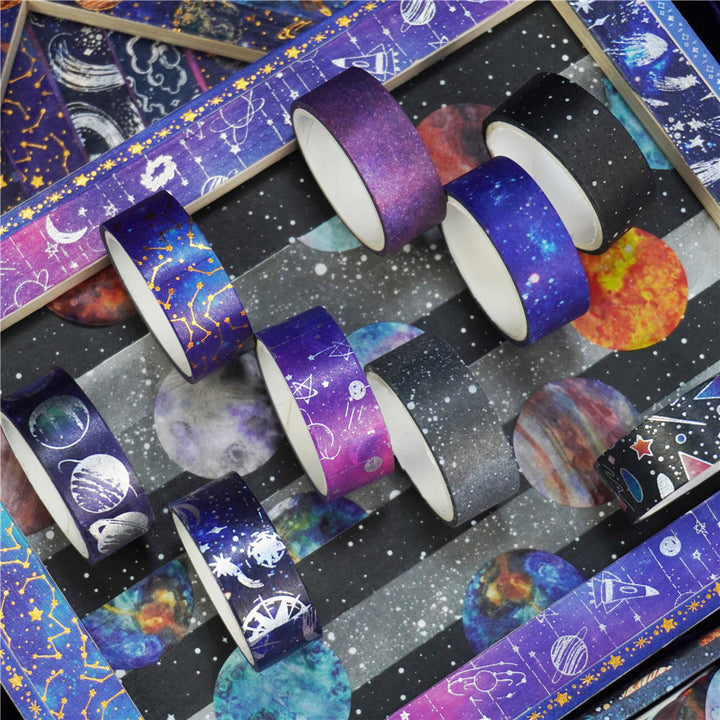 Planetary Universe Series Washi Tape Set Decorative Scrapbook Tape