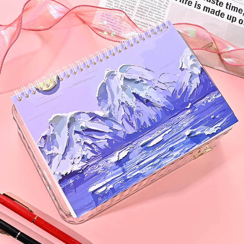 Oil Painting Learning Stationery Notebook For Students Coil Book