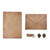 Kraft Paper Letter Envelopes Set With Small Pendant Decor