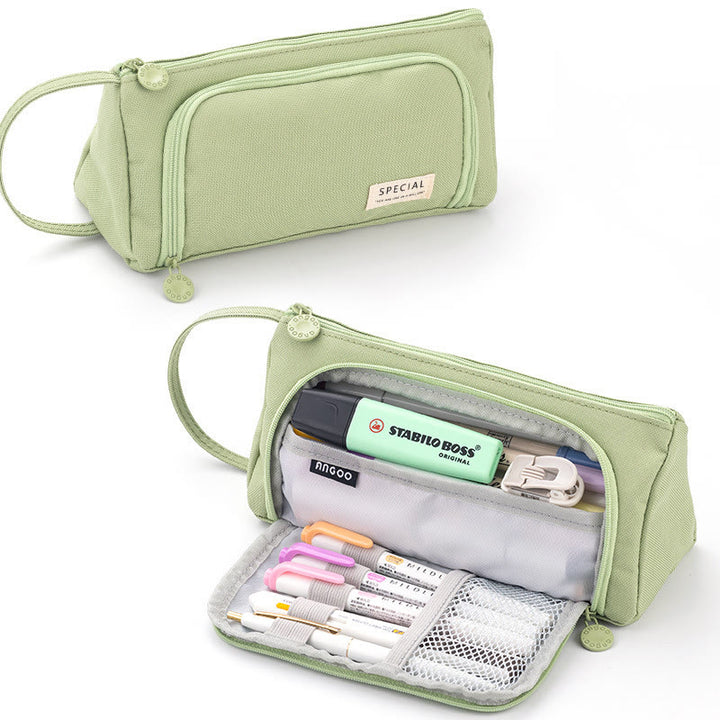 Simple Handheld Canvas Stationery Bag Pen Case For Student