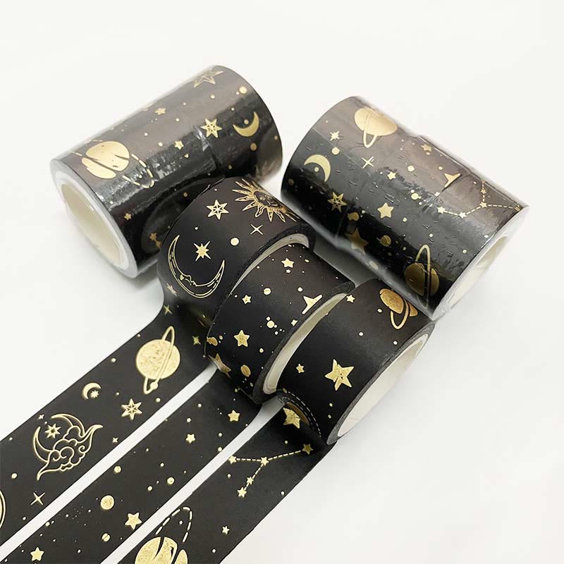 3Pcs Gilting Texture Tape Set Marble Foil Print Washi Tape