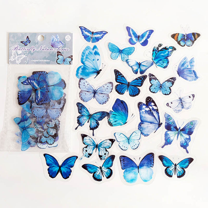 Butterfly Nature Series PET Sticker Set For Journal Decor