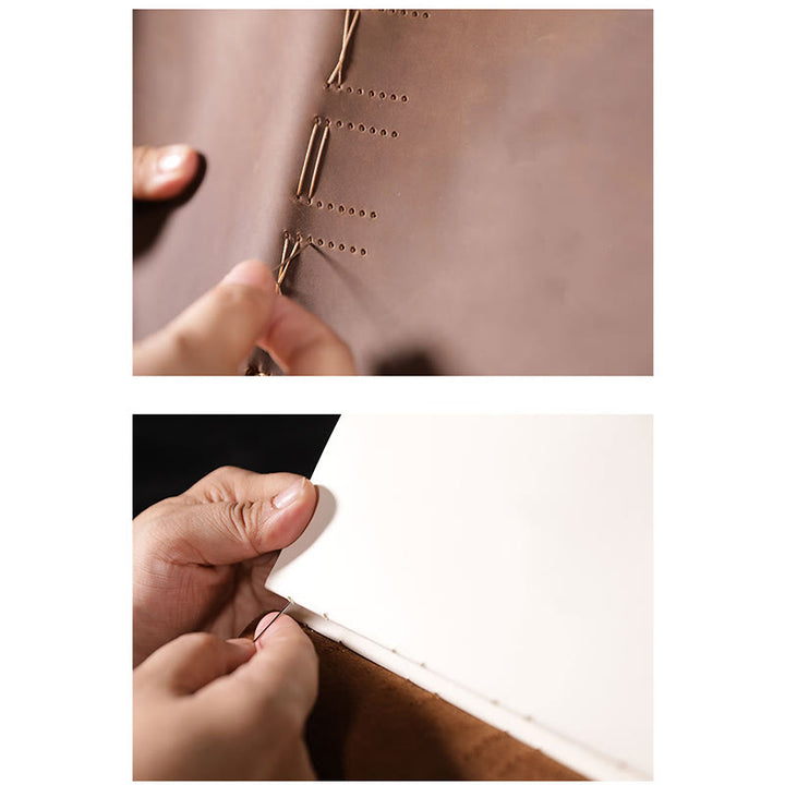 Retro Softcover Leather Journal 320 Pages Handmade Notebook