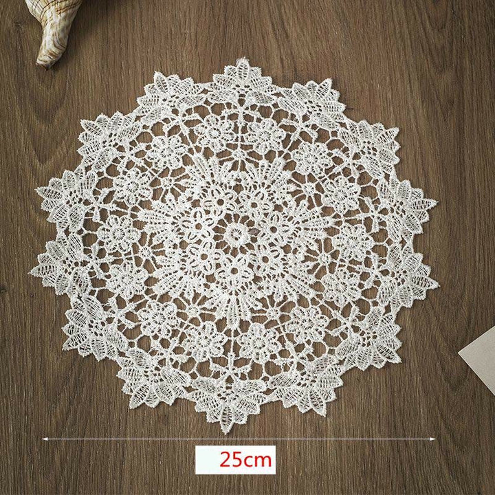 Lace Placements European Crochet Coasters Vintage Embroidery Insulated Tablecloth