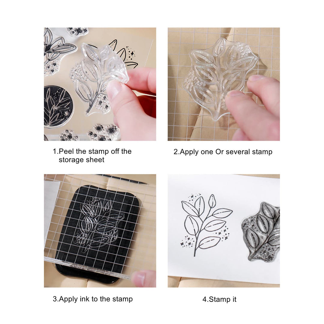 Clear Vivid Movement Stamps Music Silicone Seal Rubber Stamps