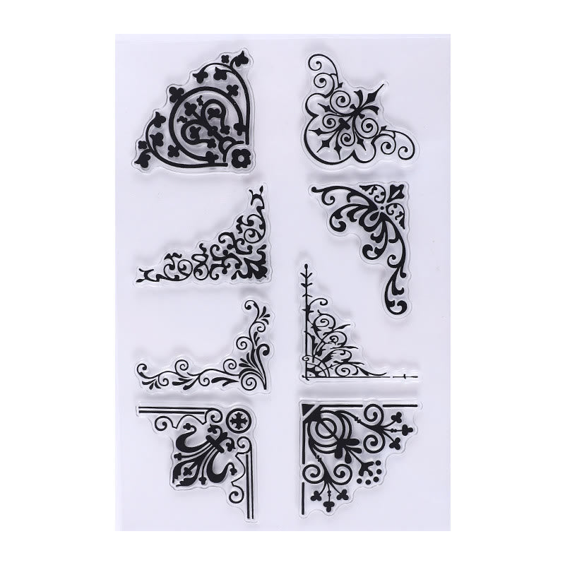 FREE TODAY: Clear Silicone Stamps Plants Animals Number & Alphabet Pattern Rubber Stamps