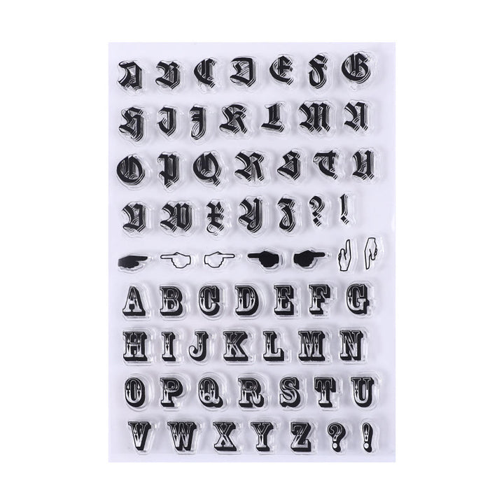 FREE TODAY: Clear Silicone Stamps Plants Animals Number & Alphabet Pattern Rubber Stamps