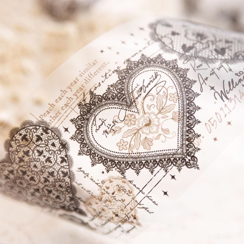 FREE TODAY: The Dream of Lace Series Vintage PET Tape Transparent Adhesive Sticker Roll