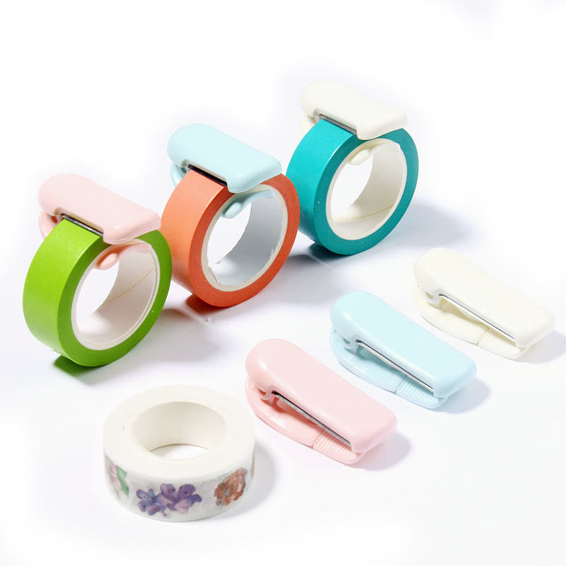 Mini Office Tape Cutter Clip Hand-tearable Portable Accessories