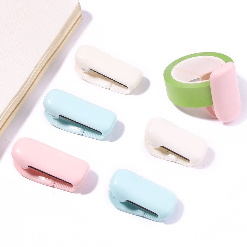 Mini Office Tape Cutter Clip Hand-tearable Portable Accessories