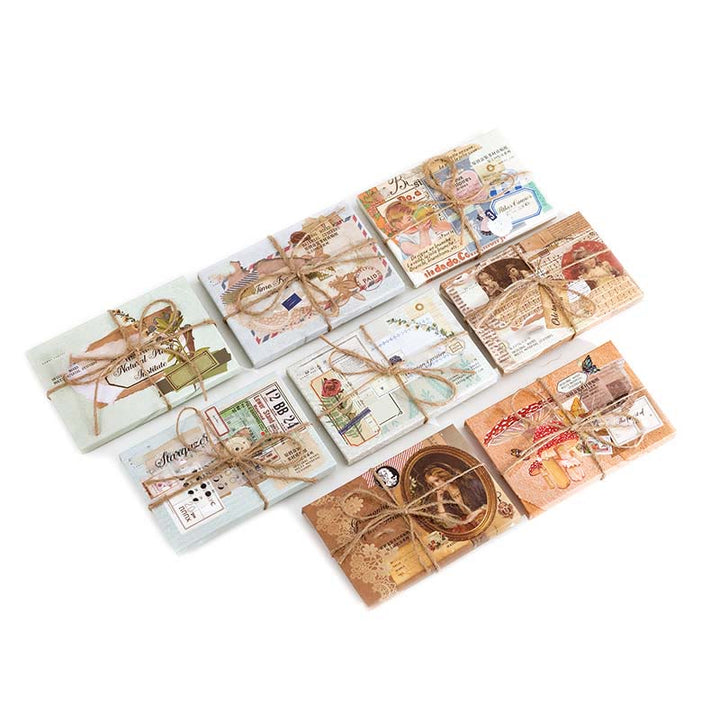 Vintage Memory Room Sticker Set Decorative Backing Paper