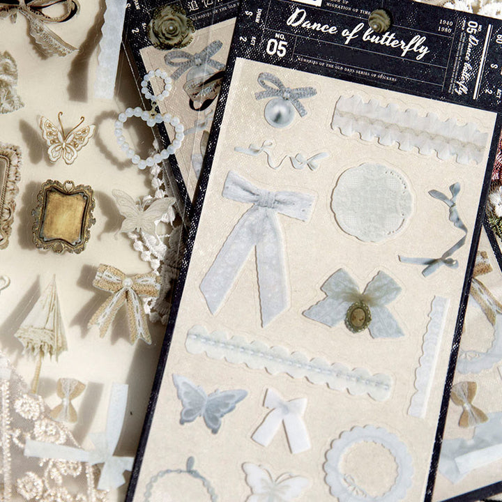 FREE TODAY: Vintage Jewelry Series Old Items PET Stickers 2 Sheets