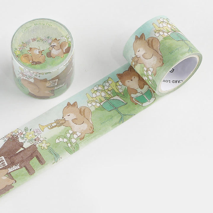 Decorative Cute Cartoon Animal Tape Retro DIY Scrapbook Decor