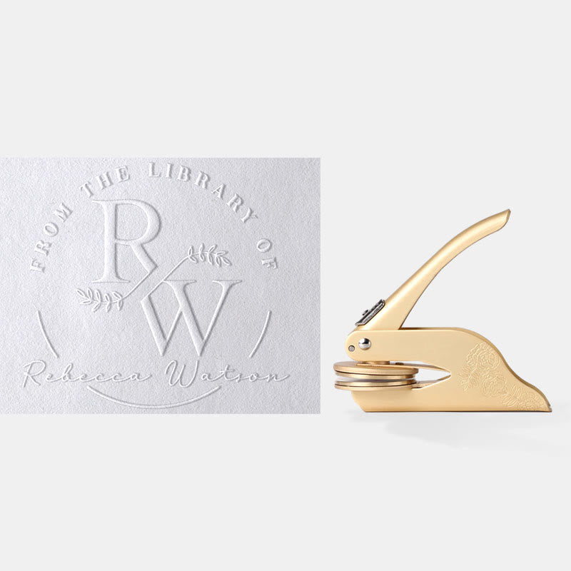 Personalized Embosser Stamp Name Your Library Books For Writers