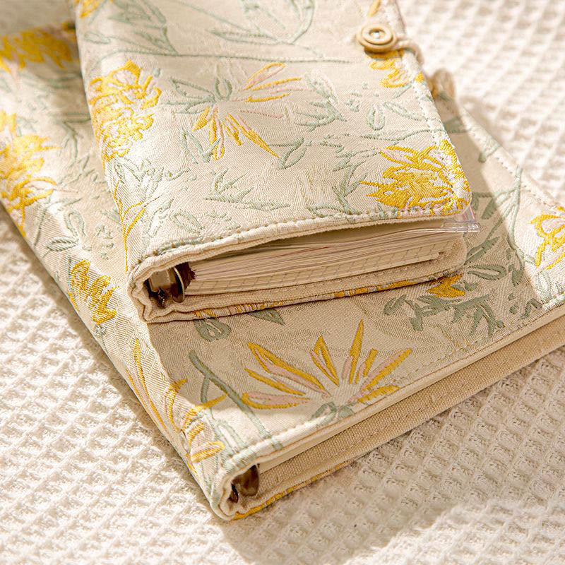 A6/ A5 Elegant Cloth Cover Notebook For DIY Daily Record