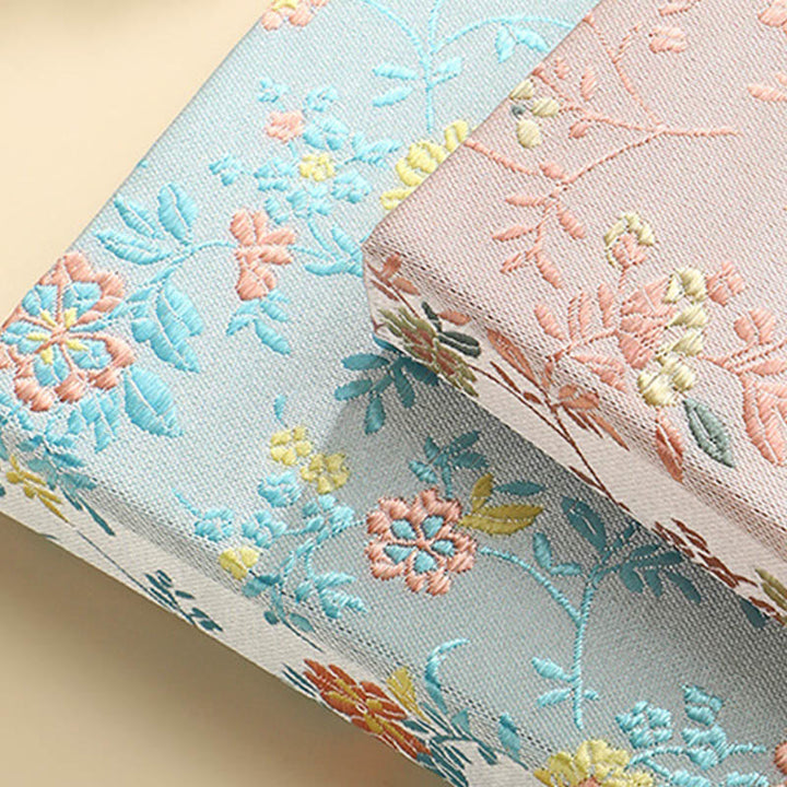 A6 Floral Cloth Cover Notebook For DIY Daily Record