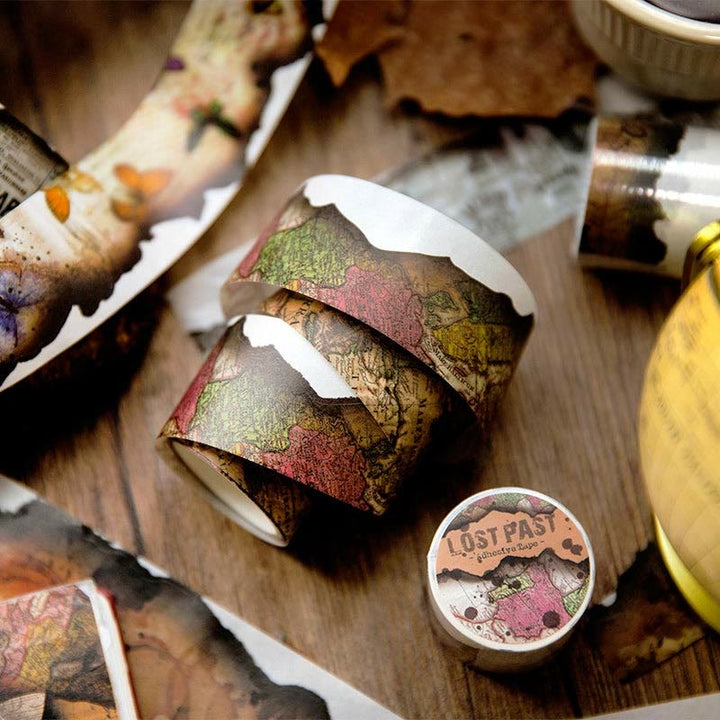 FREE TODAY: Lost Past Series Burn Marks Washi Tape Bookish Scrapbook Tape