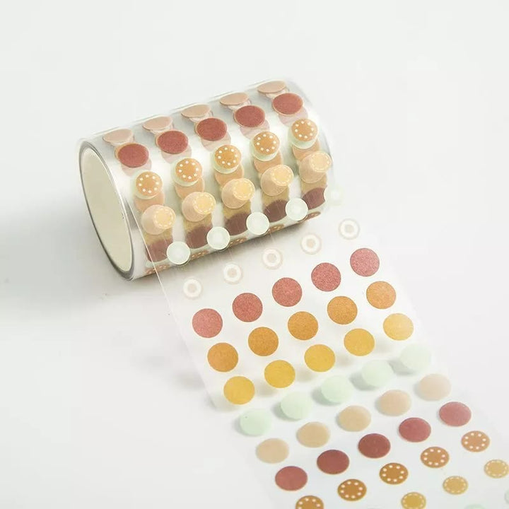 Colorful Round Dot Series Washi Tape Decorative Scrapbook Tape