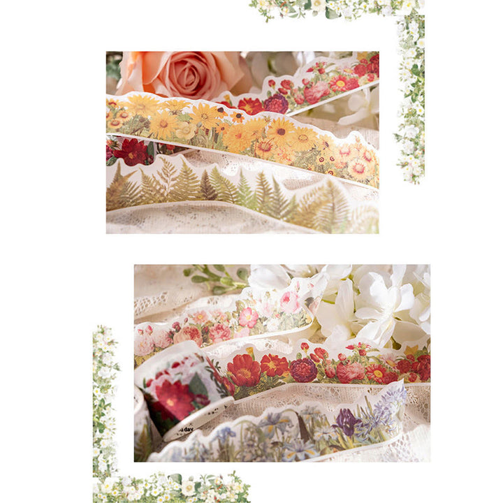 Flowers All The Way Series Washi Tape Decorative Scrapbook Tape