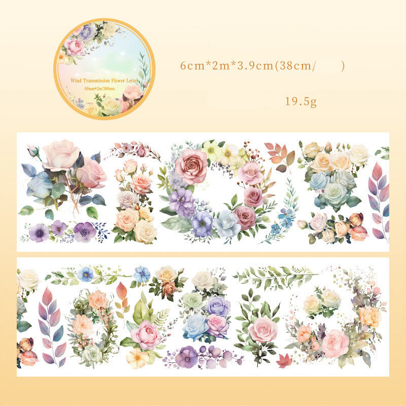 Wind Of Flowers Series Washi Tape Decorative Scrapbook Tape