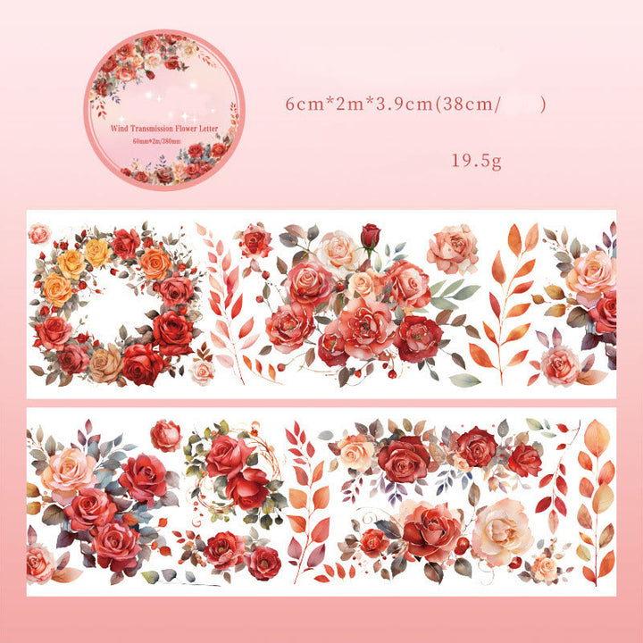 Wind Of Flowers Series Washi Tape Decorative Scrapbook Tape