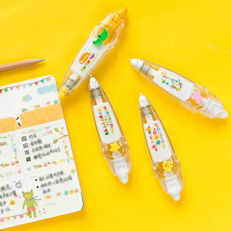 Decorative Tape Pen Kawaii Cartoon Pattern Tape For Diary