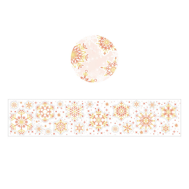 Snowflake Series Laser PET Tape Decorative Scrapbook Tape