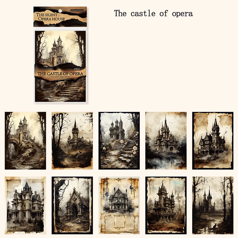 FREE TODAY: Opera Silence Series Paper Set Decorative Gothic Backing Paper