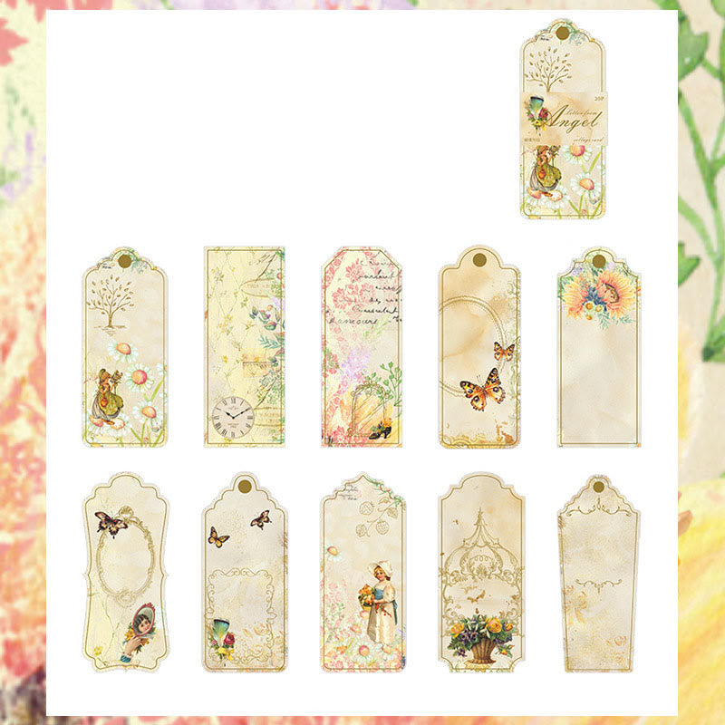 FREE TODAY: Angels' Letter Series Shaped Bookmark Collage Card Decorative Paper