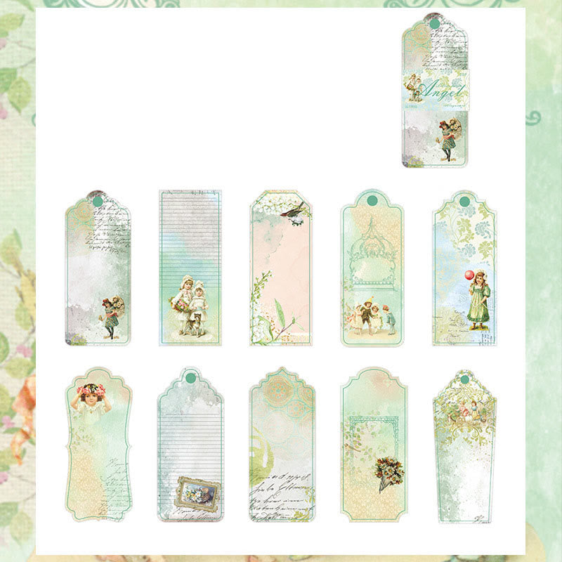 FREE TODAY: Angels' Letter Series Shaped Bookmark Collage Card Decorative Paper