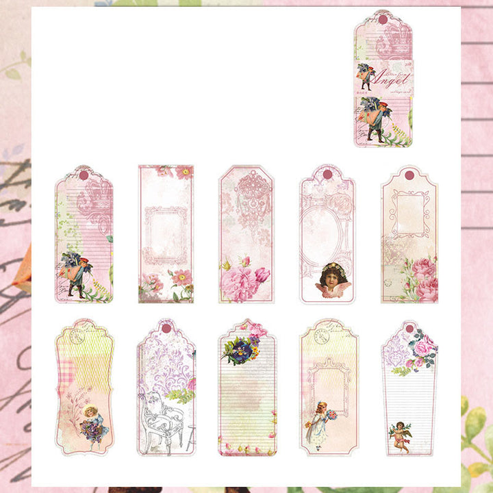 FREE TODAY: Angels' Letter Series Shaped Bookmark Collage Card Decorative Paper