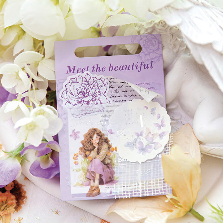 FREE TODAY: Bouquet Girls Series PET Tape Decorative Scrapbook Tape