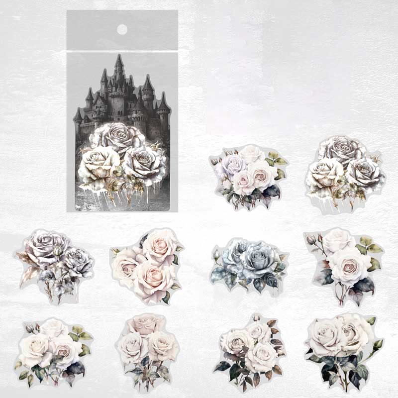 FREE TODAY: The Shadow Rose Series Sticker For DIY Journal Decor