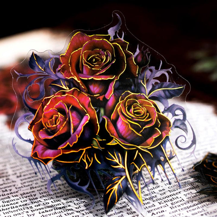 FREE TODAY: The Shadow Rose Series Sticker For DIY Journal Decor