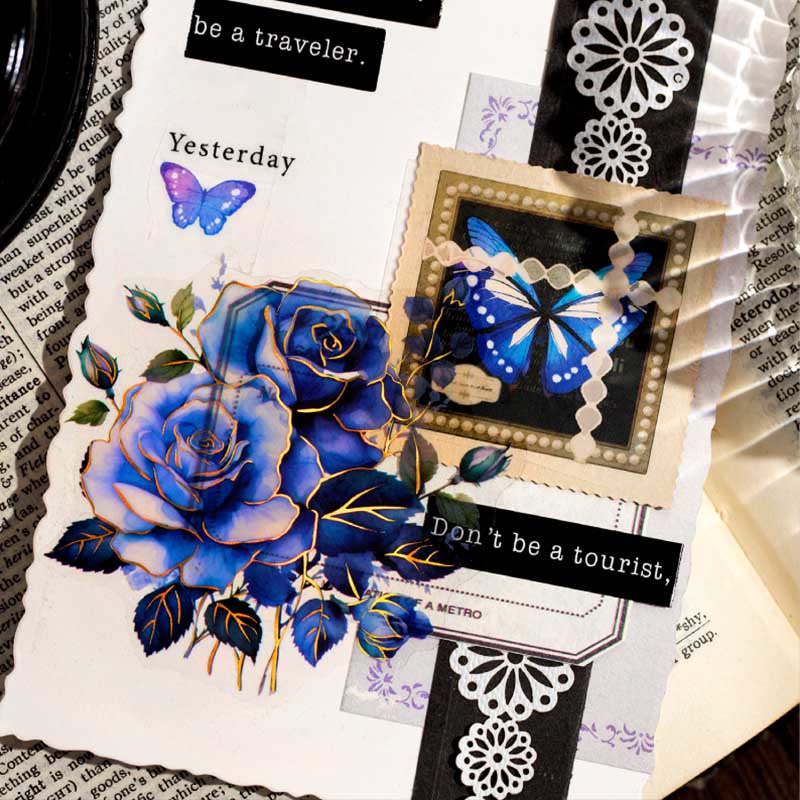 FREE TODAY: The Shadow Rose Series Sticker For DIY Journal Decor