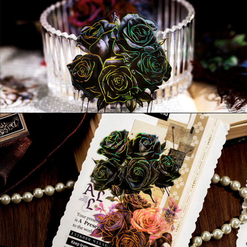 FREE TODAY: The Shadow Rose Series Sticker For DIY Journal Decor