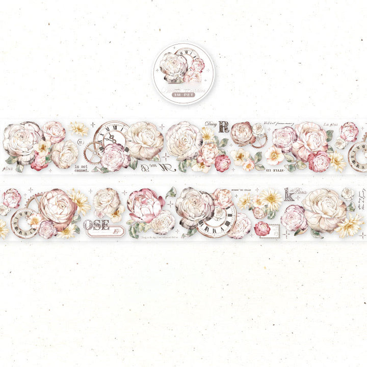 Flowers Like A Dream Series PET Tape Decorative Scrapbook Tape