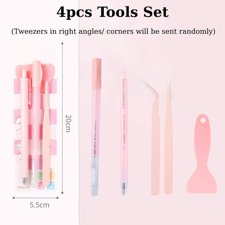 FREE TODAY: 4pcs Tools Set For Crafts Journal Knife Glue Pen Kits