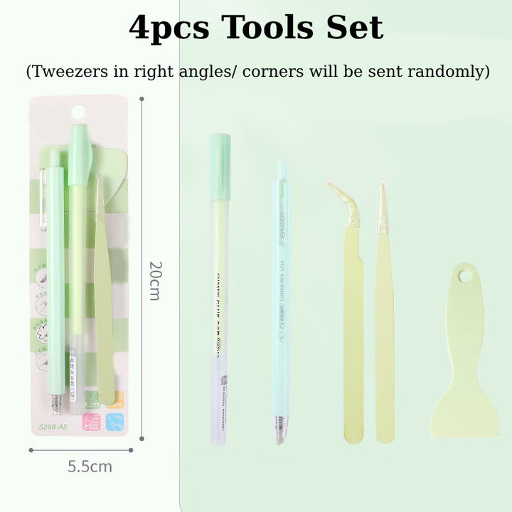 FREE TODAY: 4pcs Tools Set For Crafts Journal Knife Glue Pen Kits