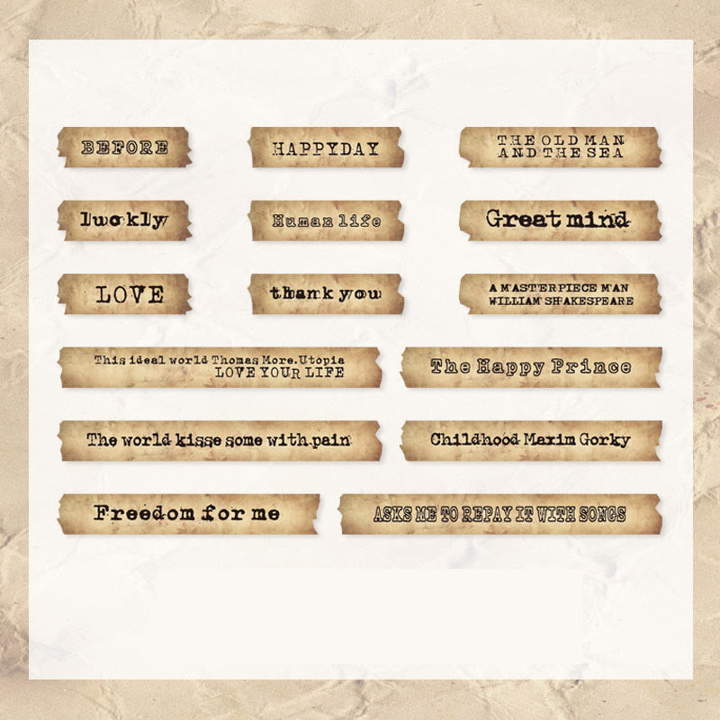 FREE TODAY: The Retro Creed Sticker Word And Phrase Scrapbook Stickers