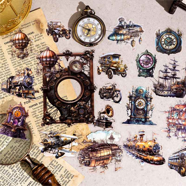 FREE TODAY: Machine Age Series Sticker For DIY Journal Decor