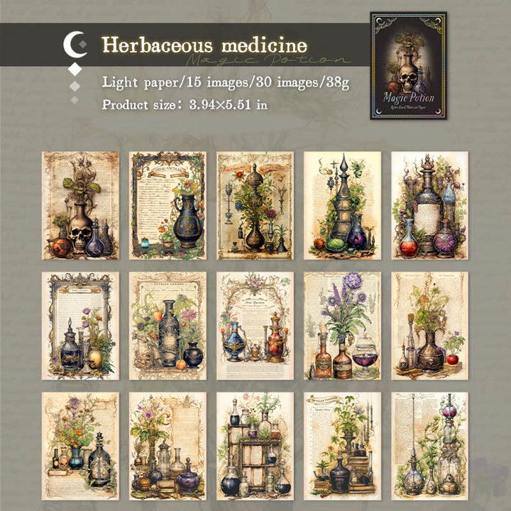 FREE TODAY: Magic Potions Series Paper Decorative Journaling Paper