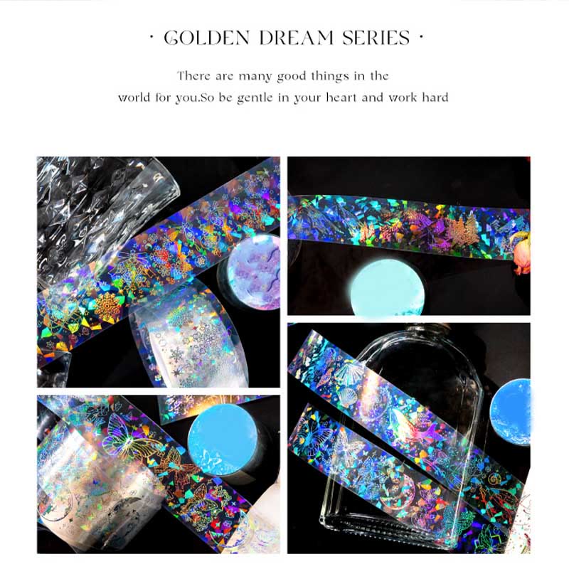 FREE TODAY: Gilt Dream Series PET Tape Decorative Scrapbook Tape