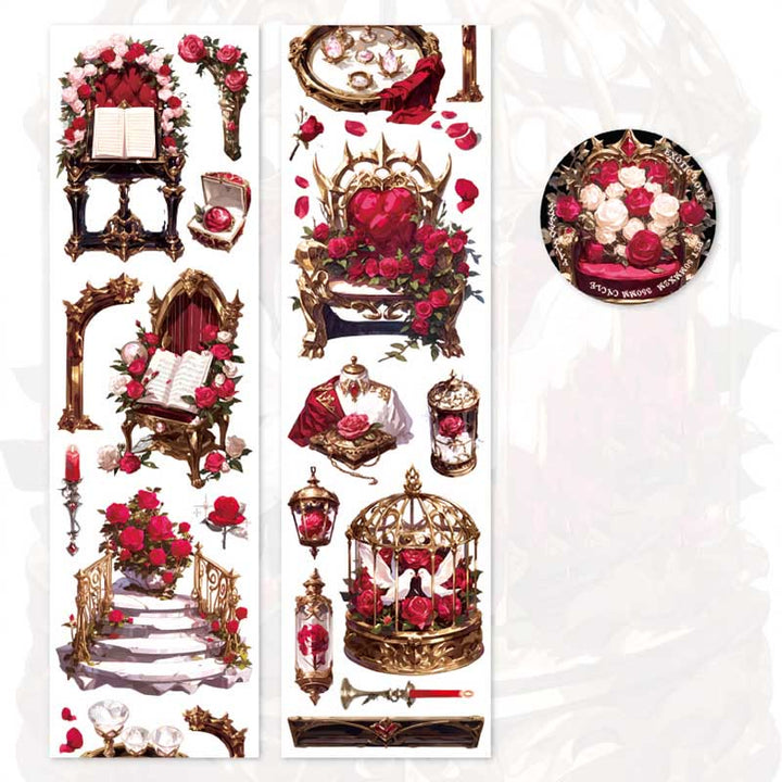 FREE TODAY: Exotic Love Series PET Tape Decorative Scrapbook Tape